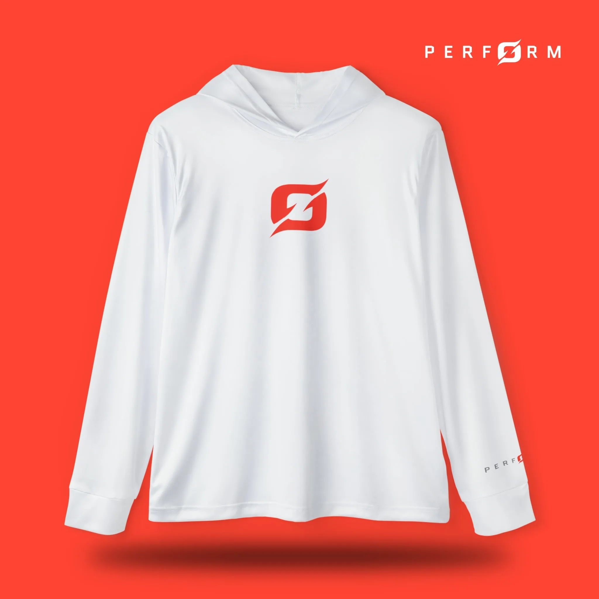 Origin hoodie in white.