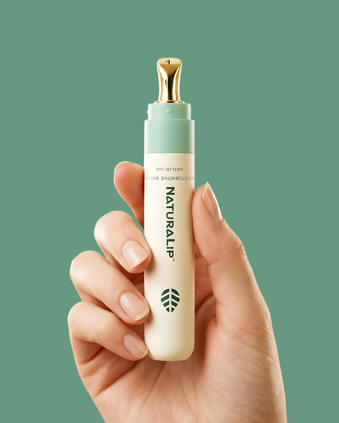 A hand holding a First Dose product.