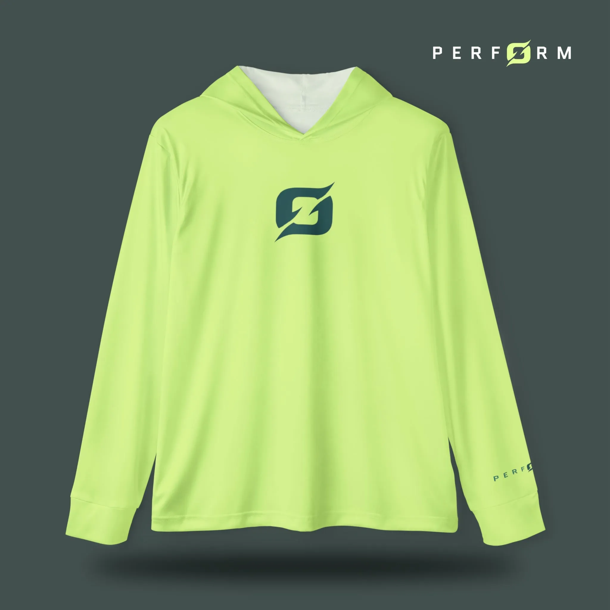 Origin performance hoodie in lime.
